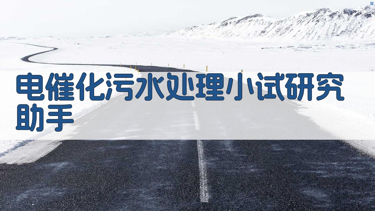 电催化污水处理小试研究助手