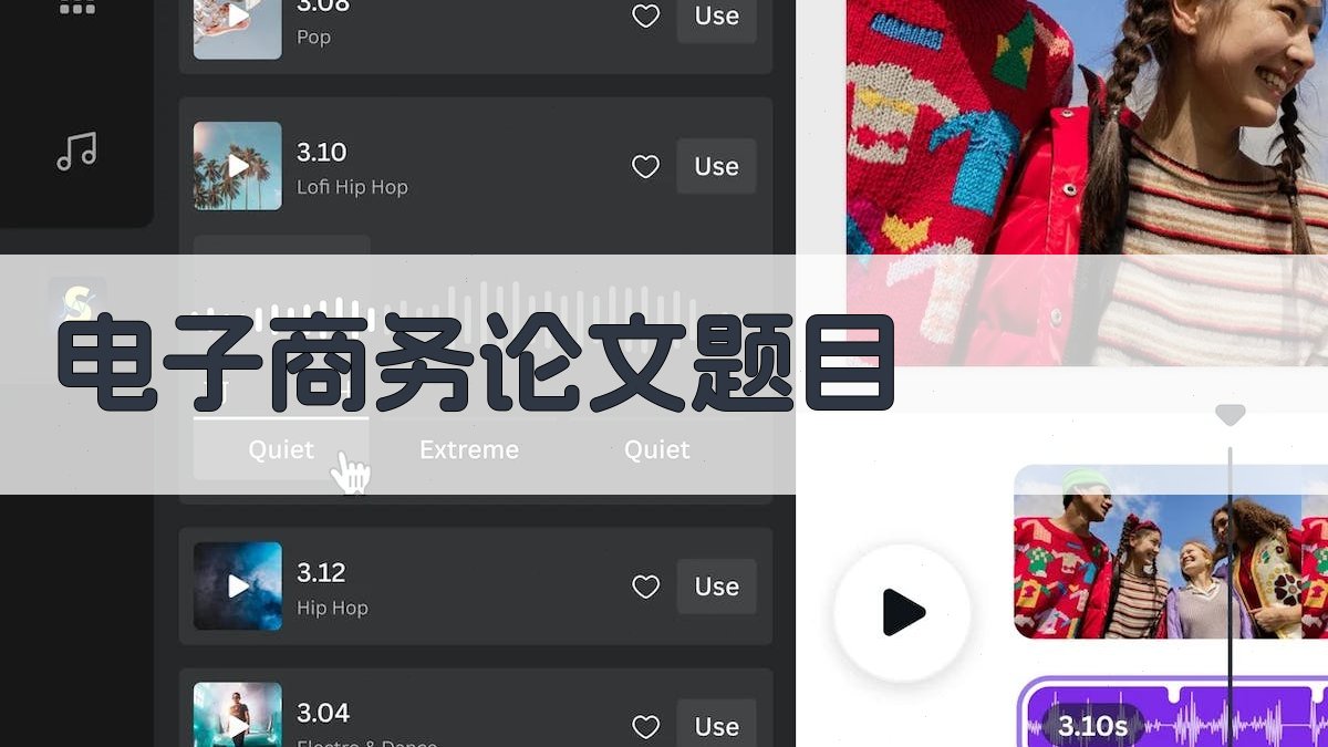 AI电子商务论文题目生成器