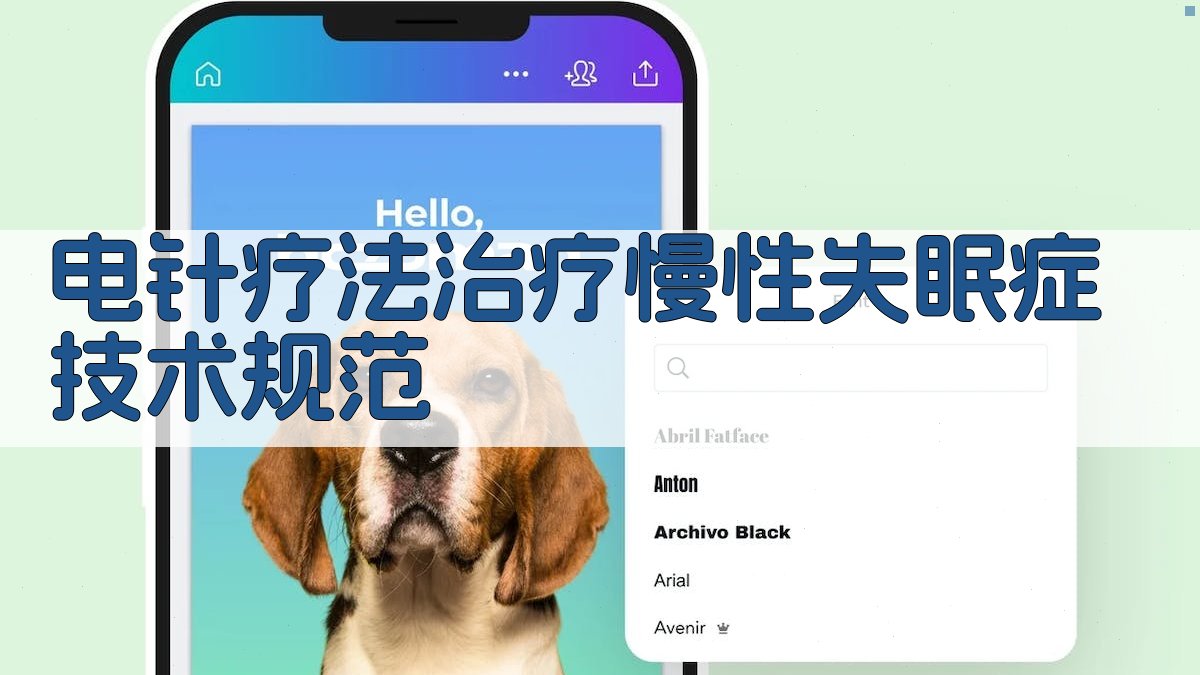 电针疗法治疗慢性失眠症技术规范