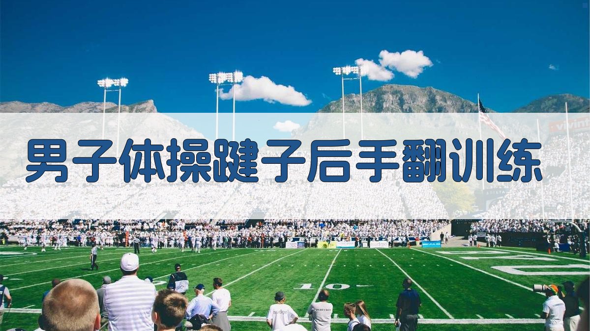 男子体操踺子后手翻训练