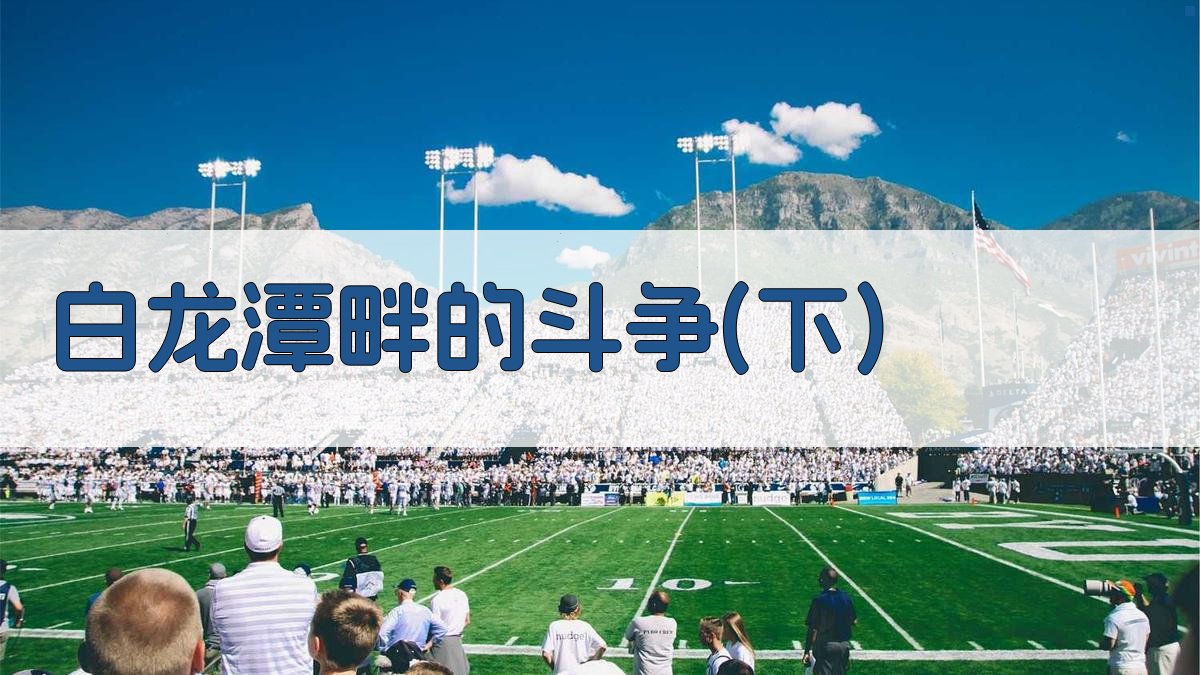 白龙潭畔的斗争(下)分析