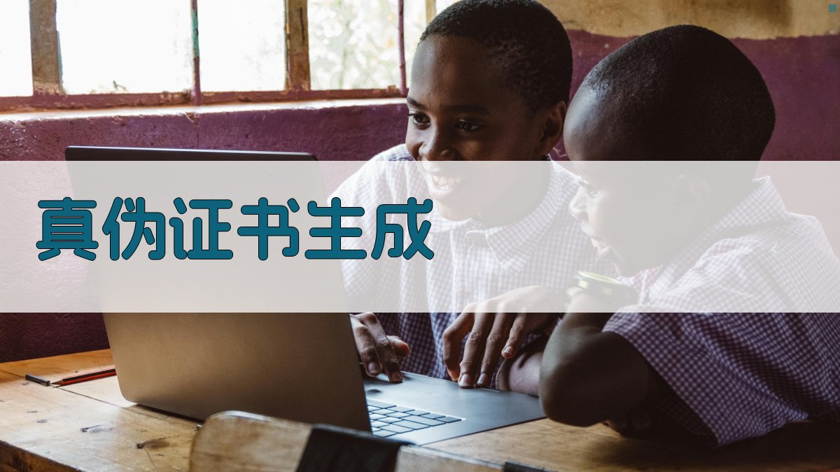 AI真伪证书生成