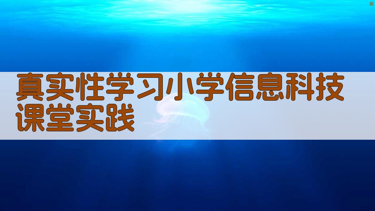 AI真实性学习小学信息科技课堂实践生成器
