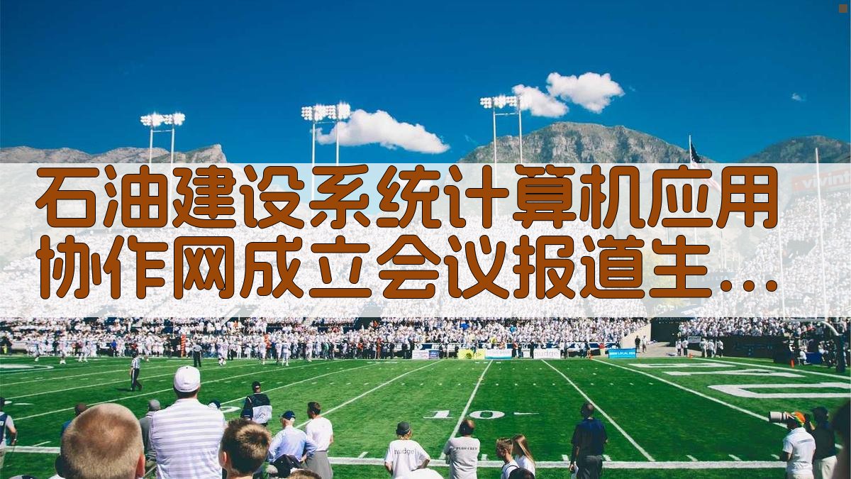 石油建设系统计算机应用协作网成立会议报道生成器