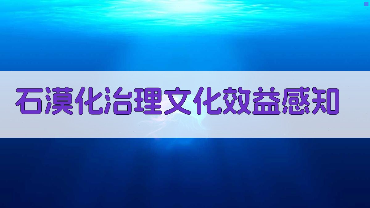 石漠化治理文化效益感知研究