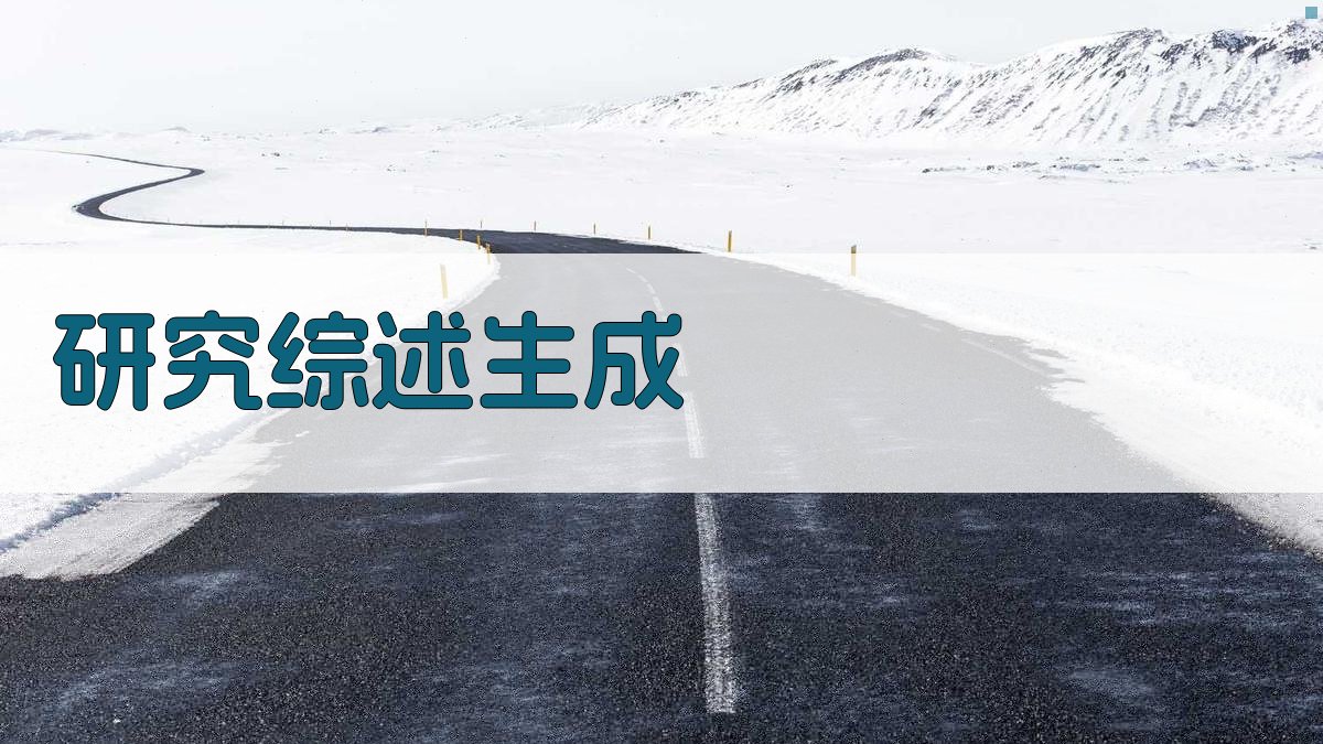 AI一键生成研究综述