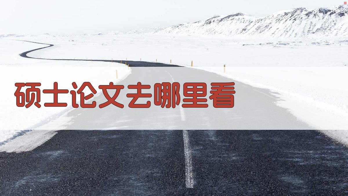 硕士论文资源查找