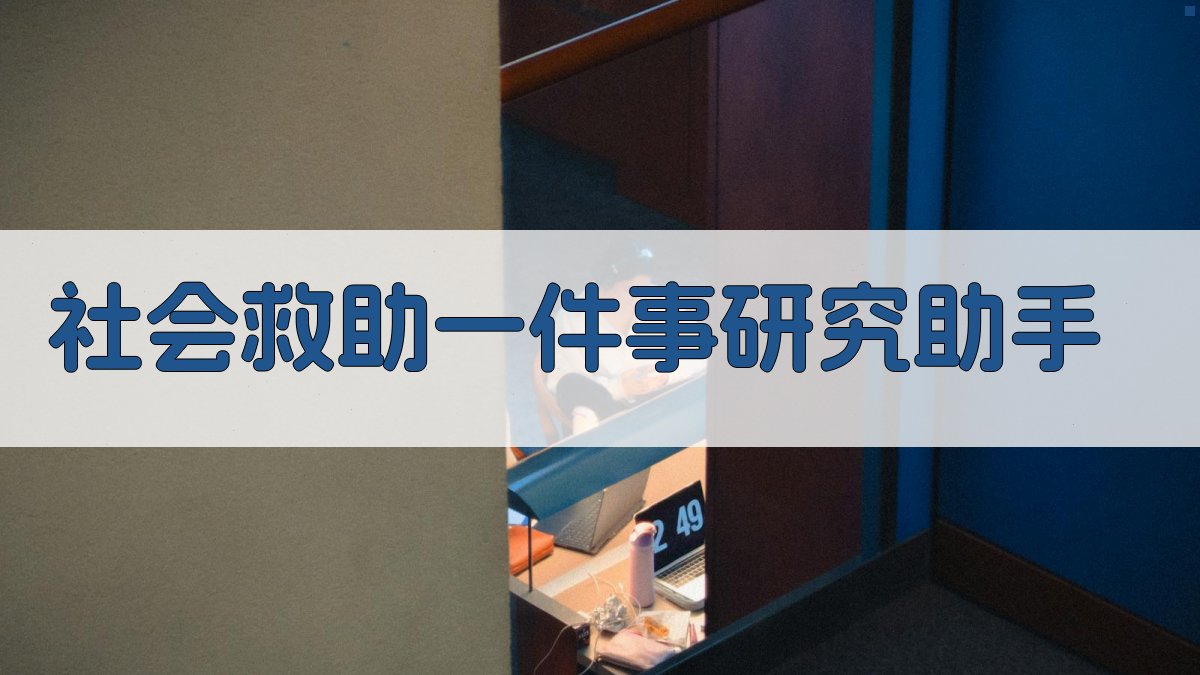社会救助一件事分析助手