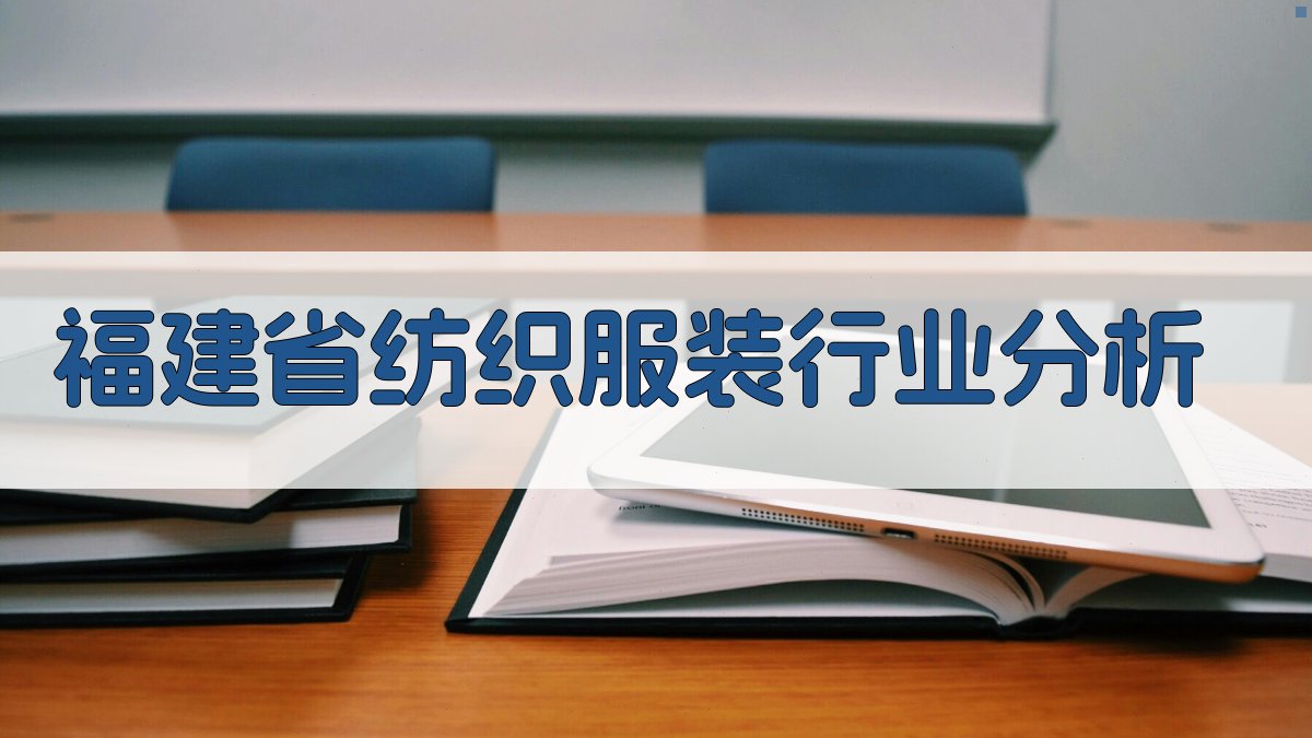 福建省纺织服装行业分析