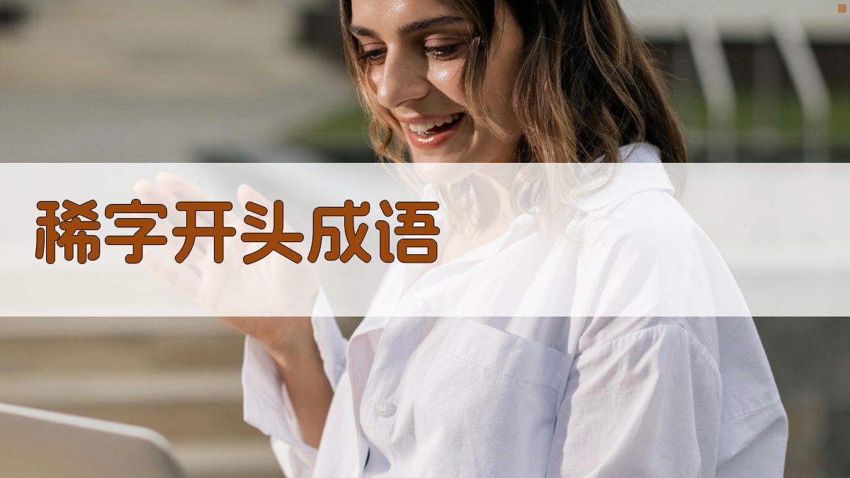 AI稀字成语查询