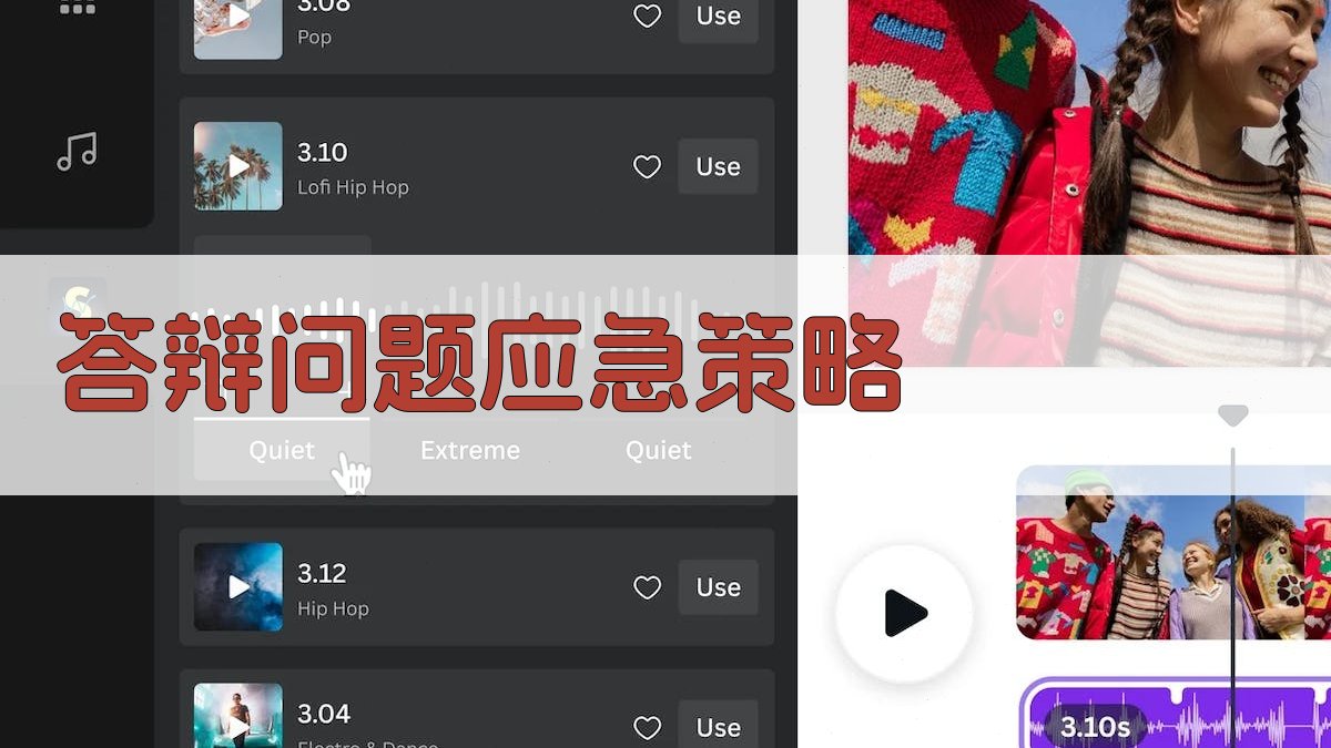 AI智能答辩问题应急策略