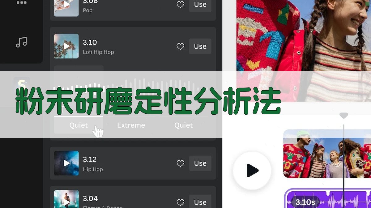 粉末研磨定性分析法