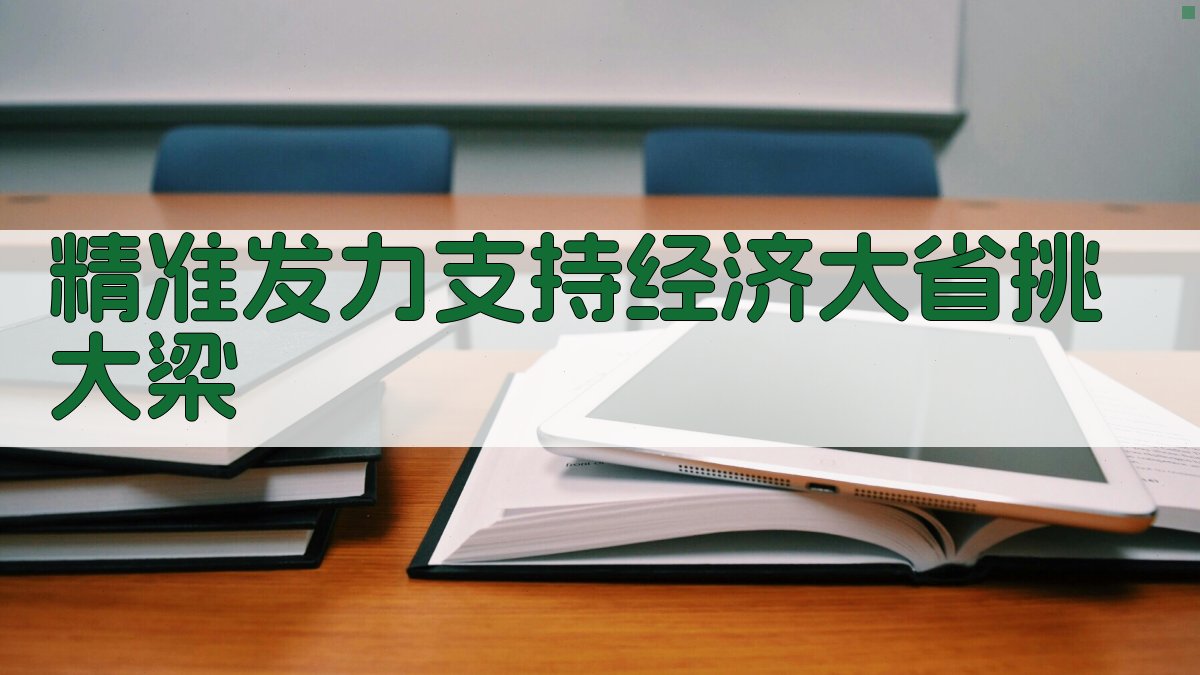 精准发力支持经济大省挑大梁