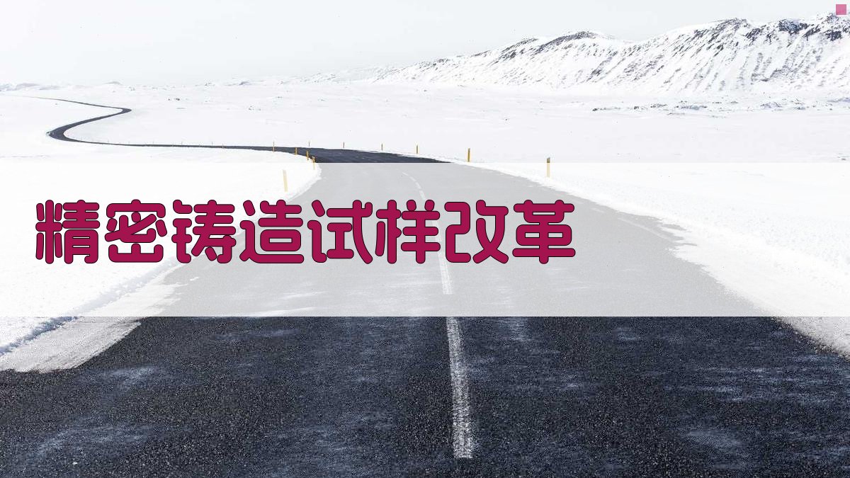 精密铸造试样改革