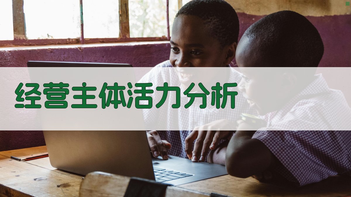 AI经营主体活力分析