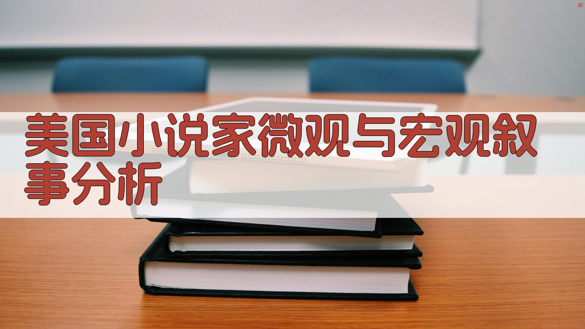 美国小说家微观与宏观叙事分析