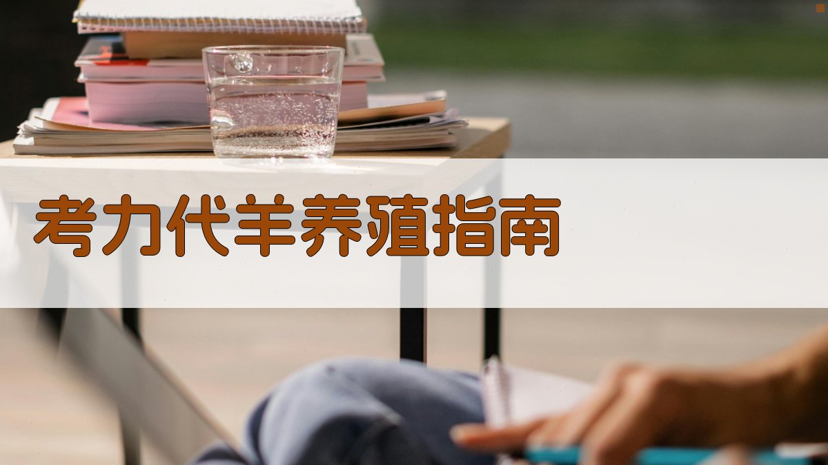 AI智能考力代羊养殖管理指南