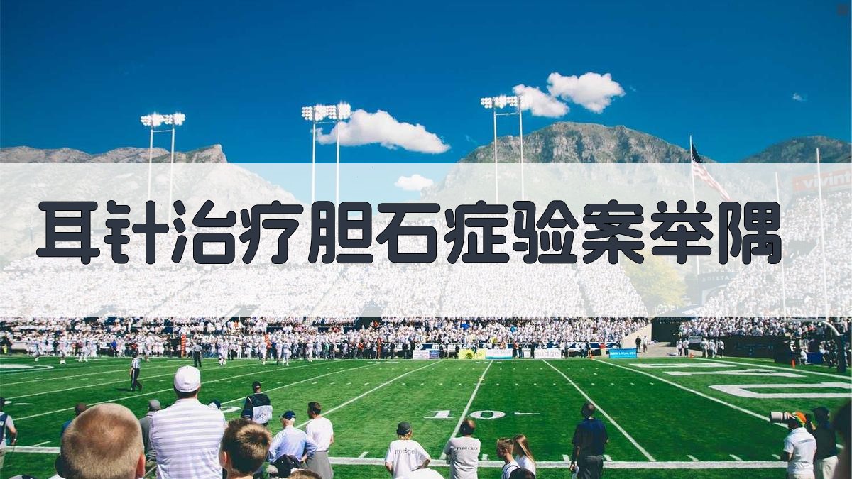 AI耳针治疗胆石症验案分析