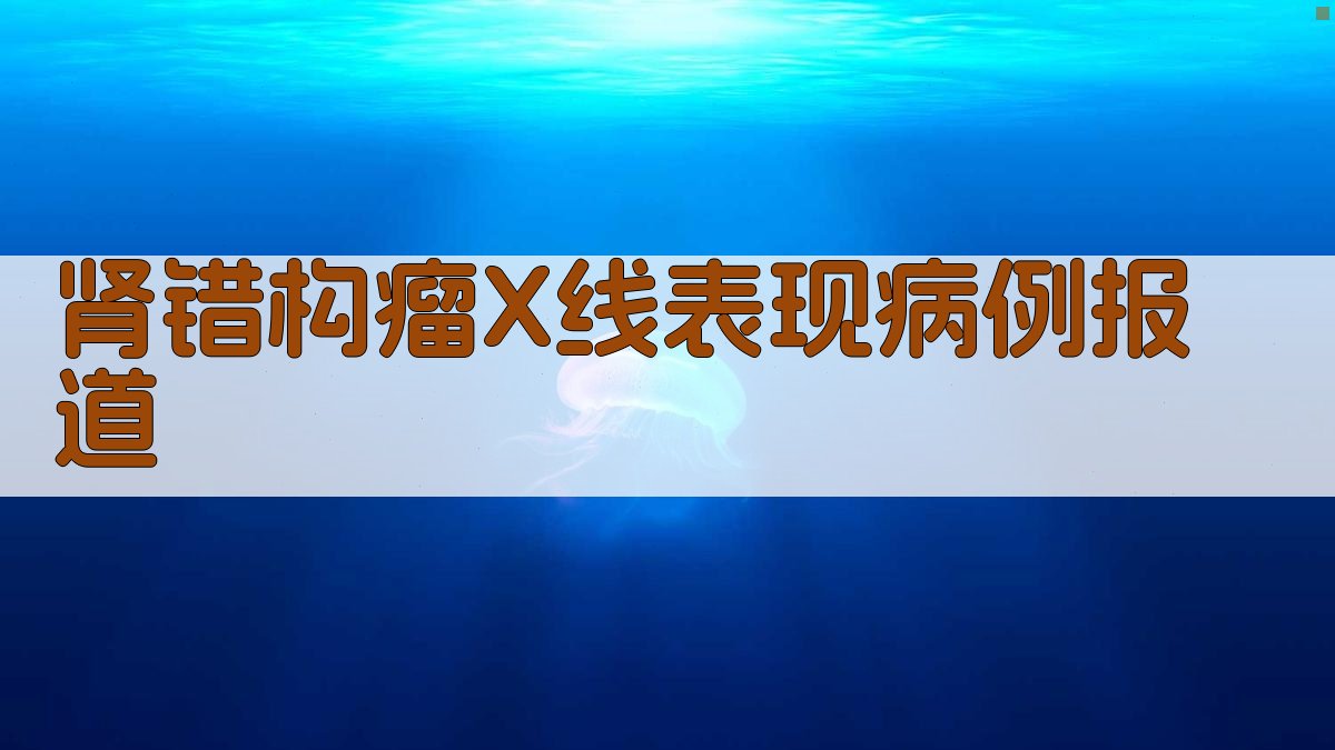 肾错构瘤X线表现病例报道