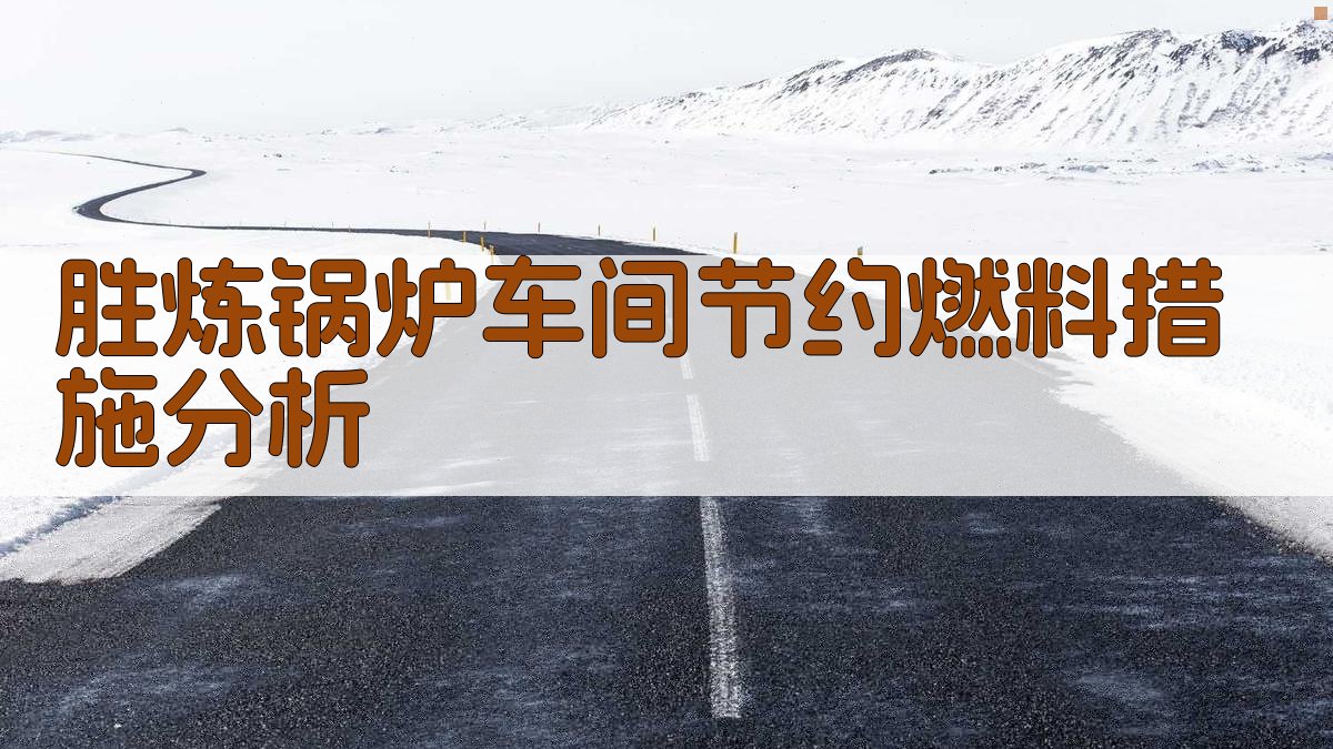 胜炼锅炉车间节约燃料措施分析