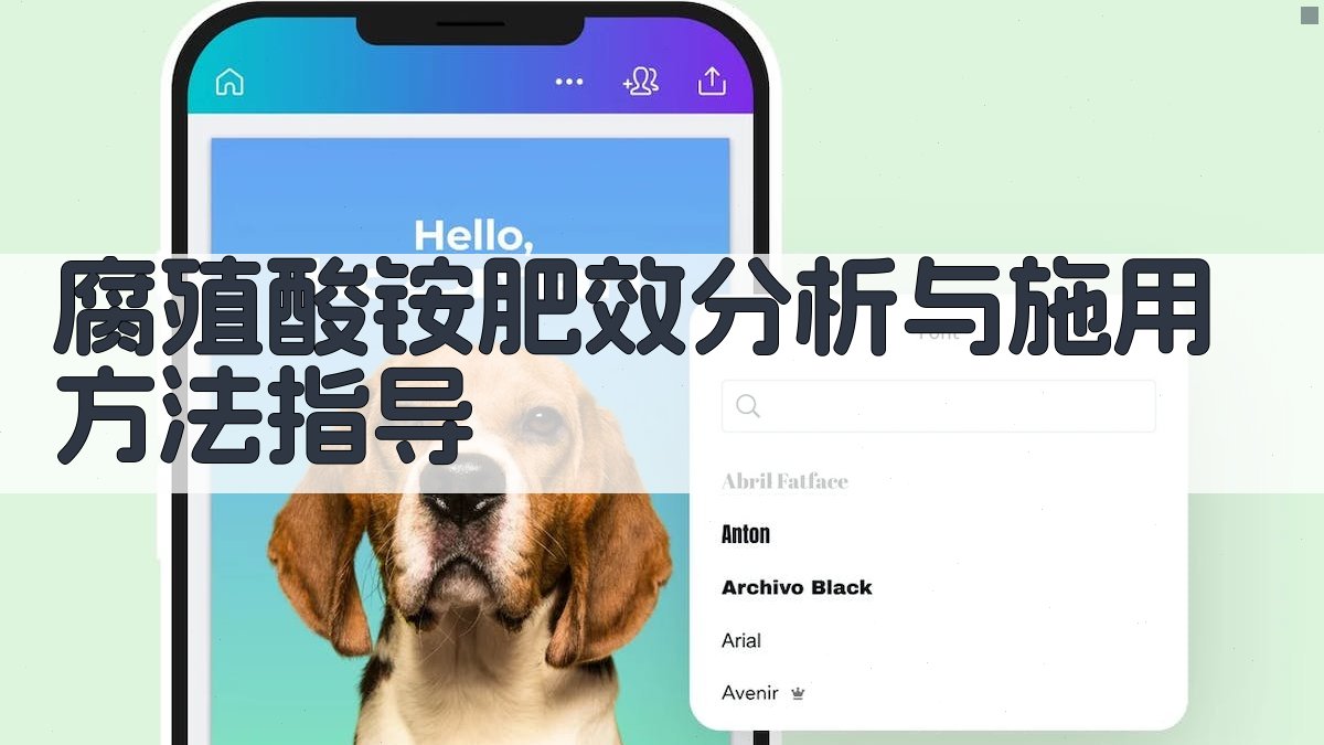 腐殖酸铵肥效分析与施用方法指导