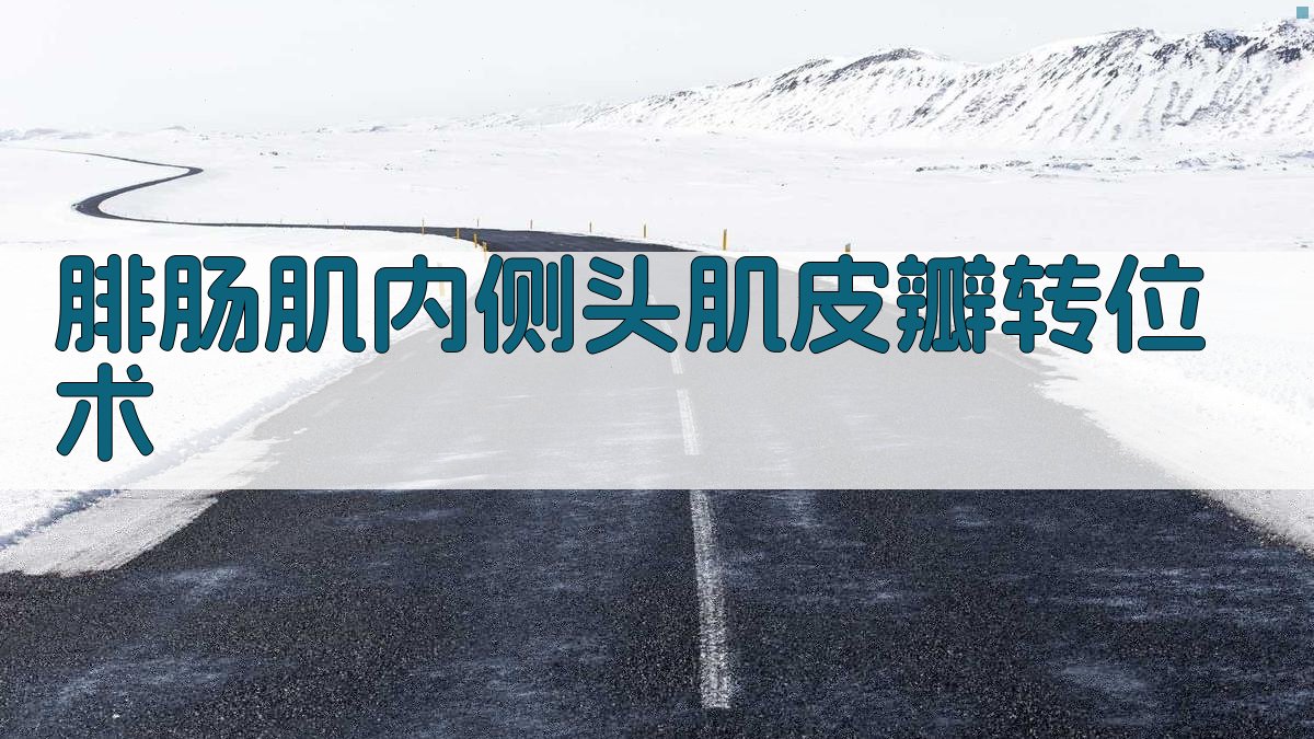 腓肠肌内侧头肌皮瓣转位术