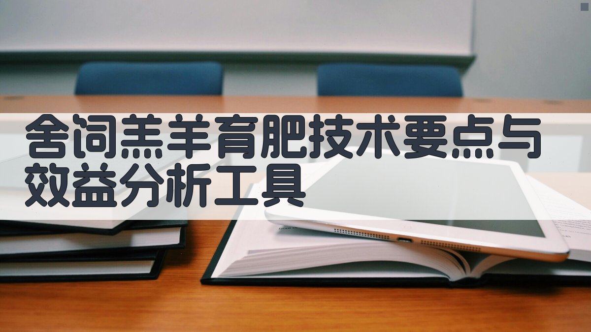 AI舍饲羔羊育肥分析