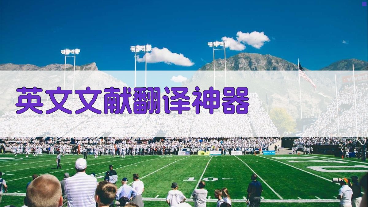 英文文献翻译神器