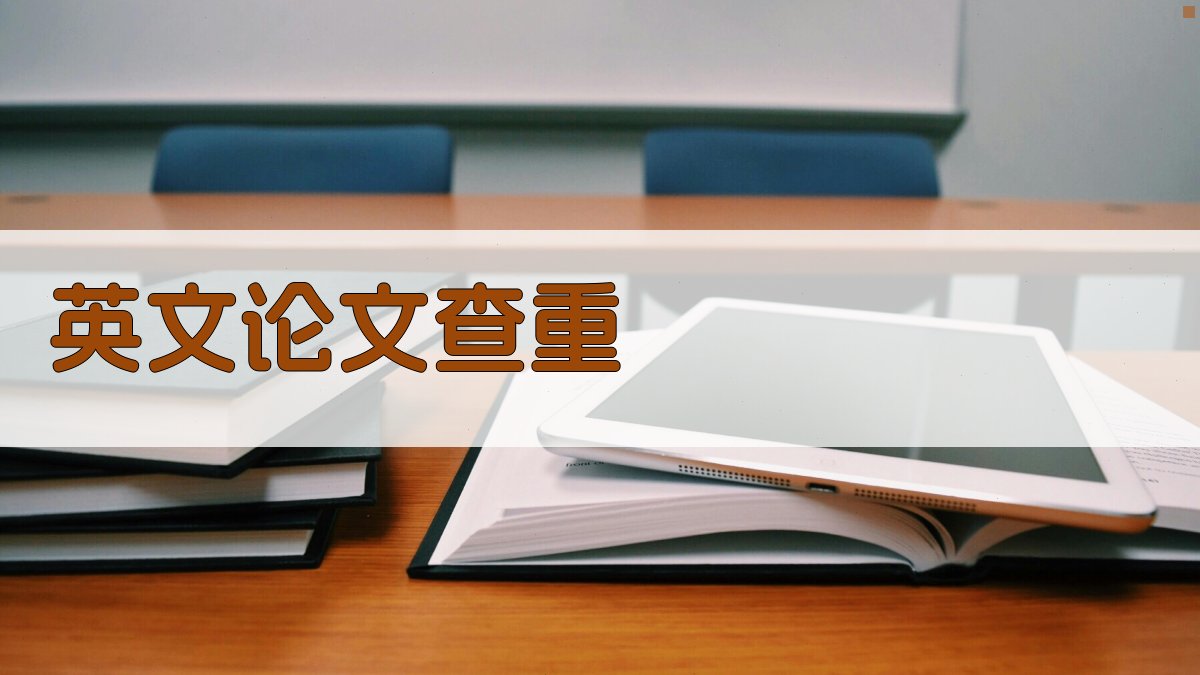 AI英文论文查重