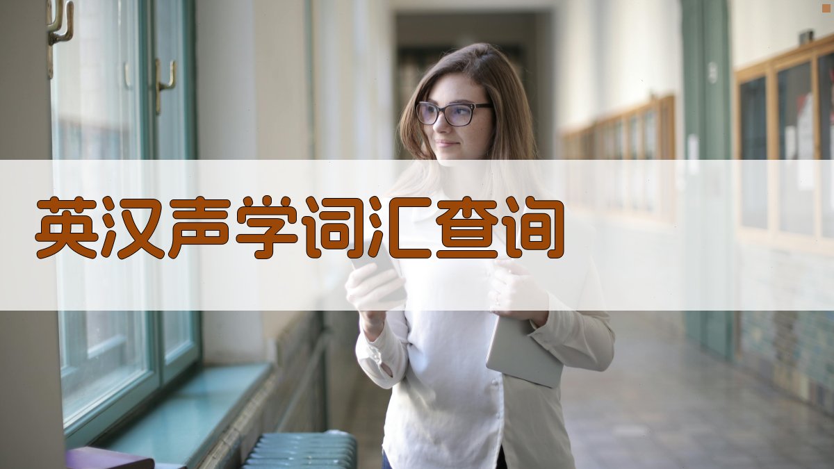 AI智能英汉声学词汇查询