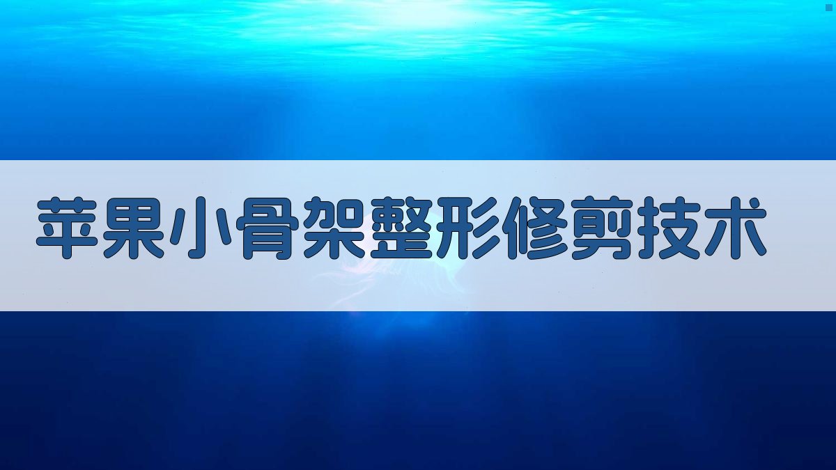 AI苹果'小骨架'整形修剪技术分析工具