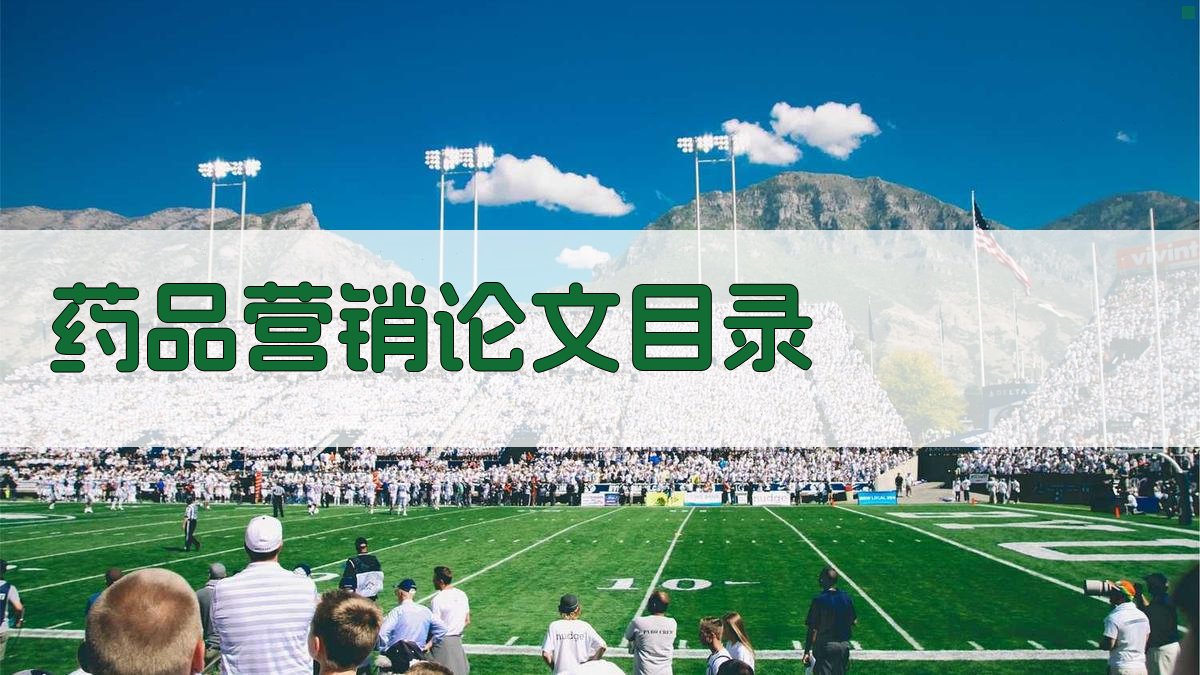 AI一键生成药品营销论文目录