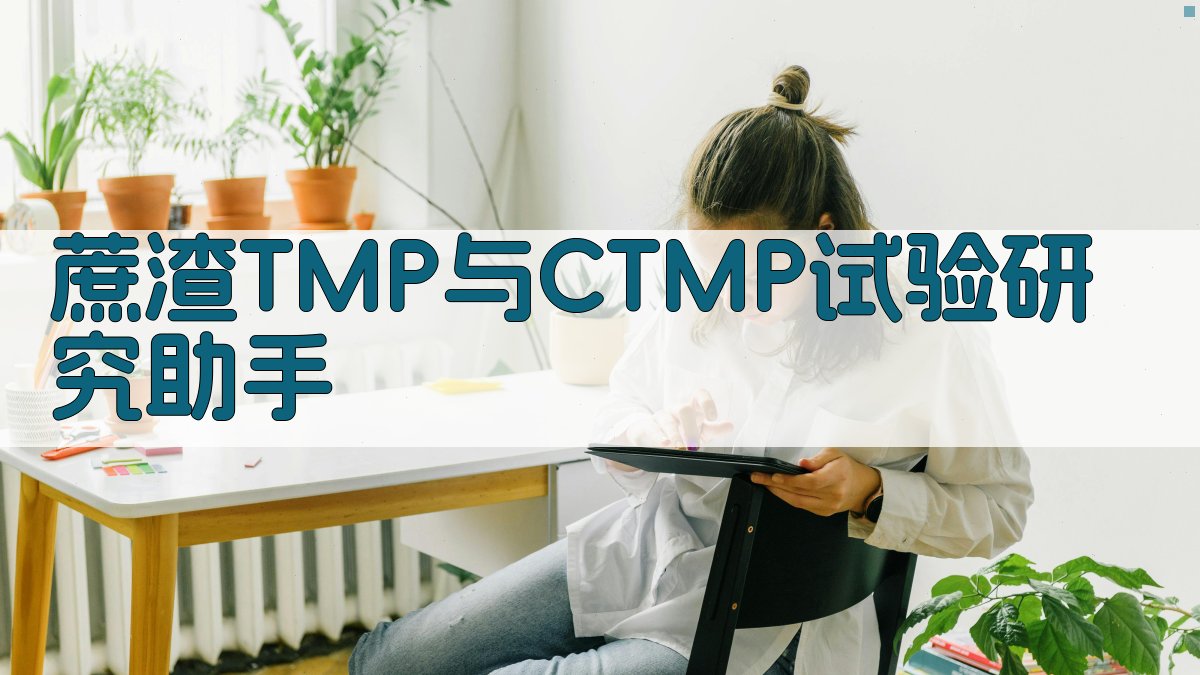 蔗渣TMP与CTMP试验研究助手