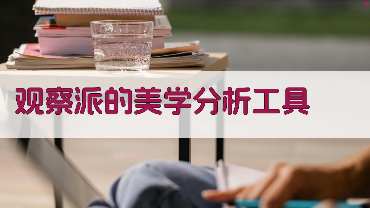 观察派的美学分析工具