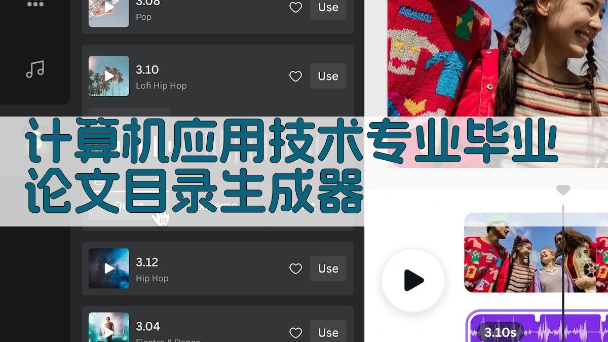 计算机应用技术专业毕业论文目录生成器