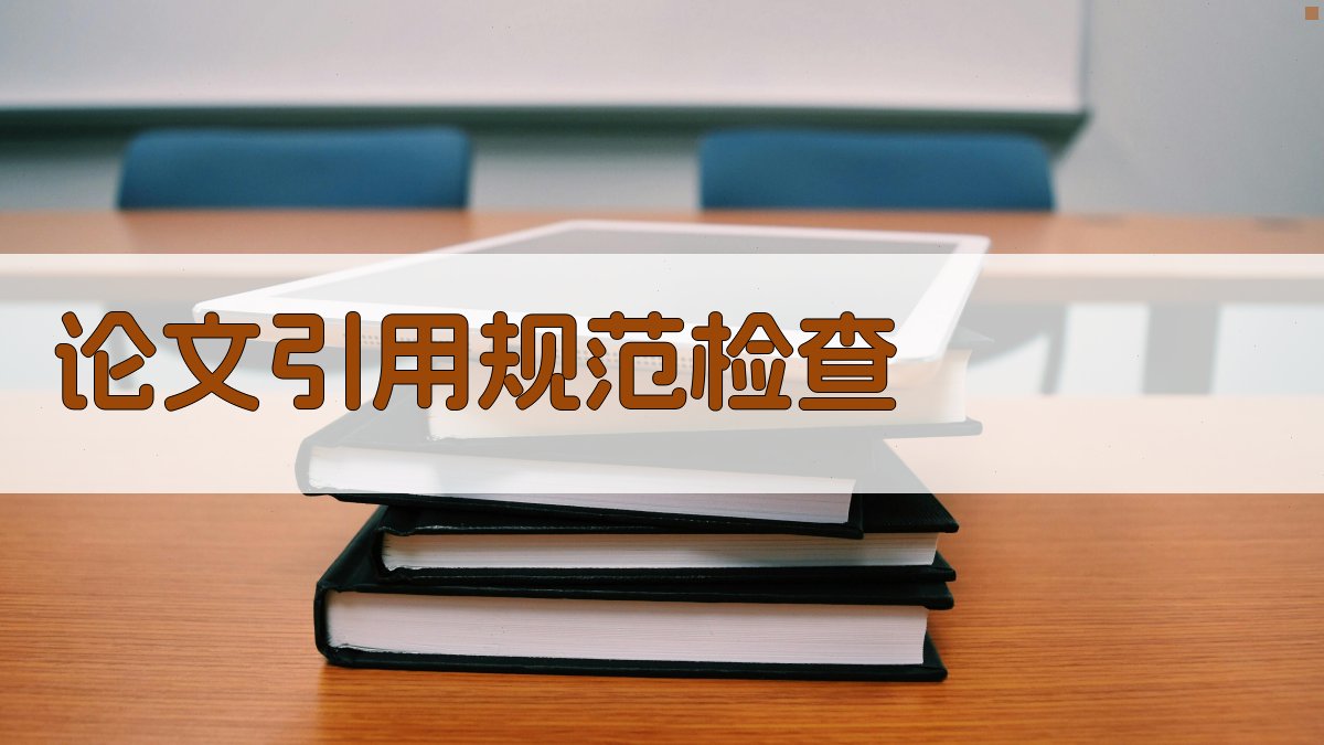 AI论文引用规范检查