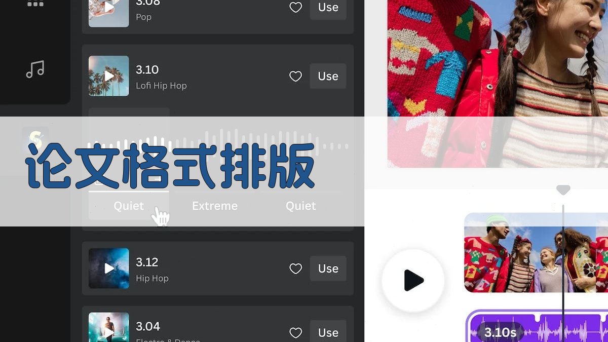 AI论文格式排版