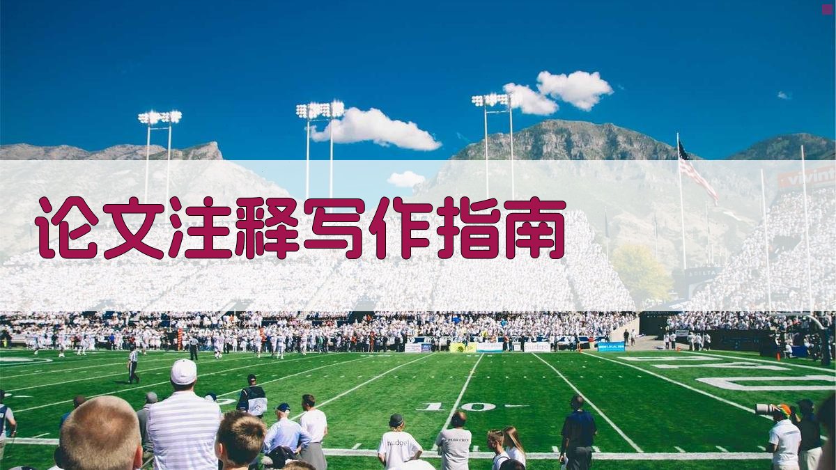 AI论文注释写作指南