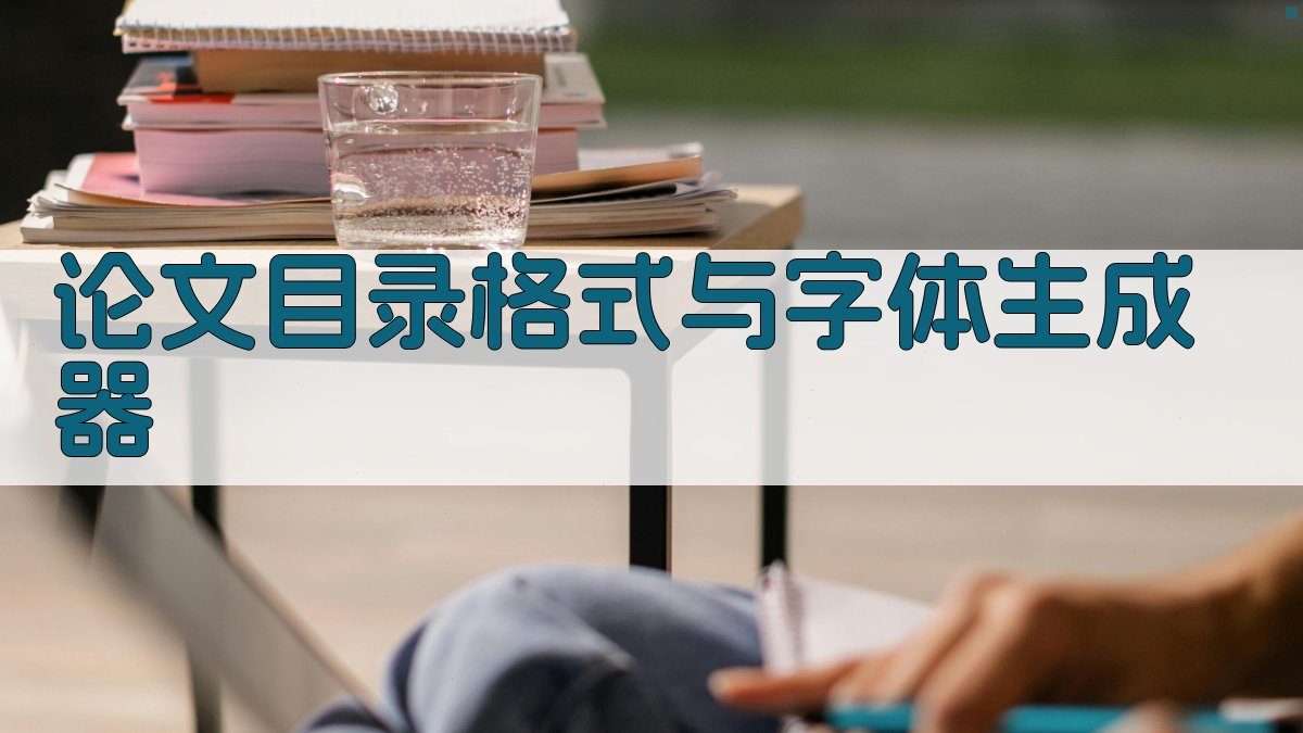 AI论文目录格式与字体生成器