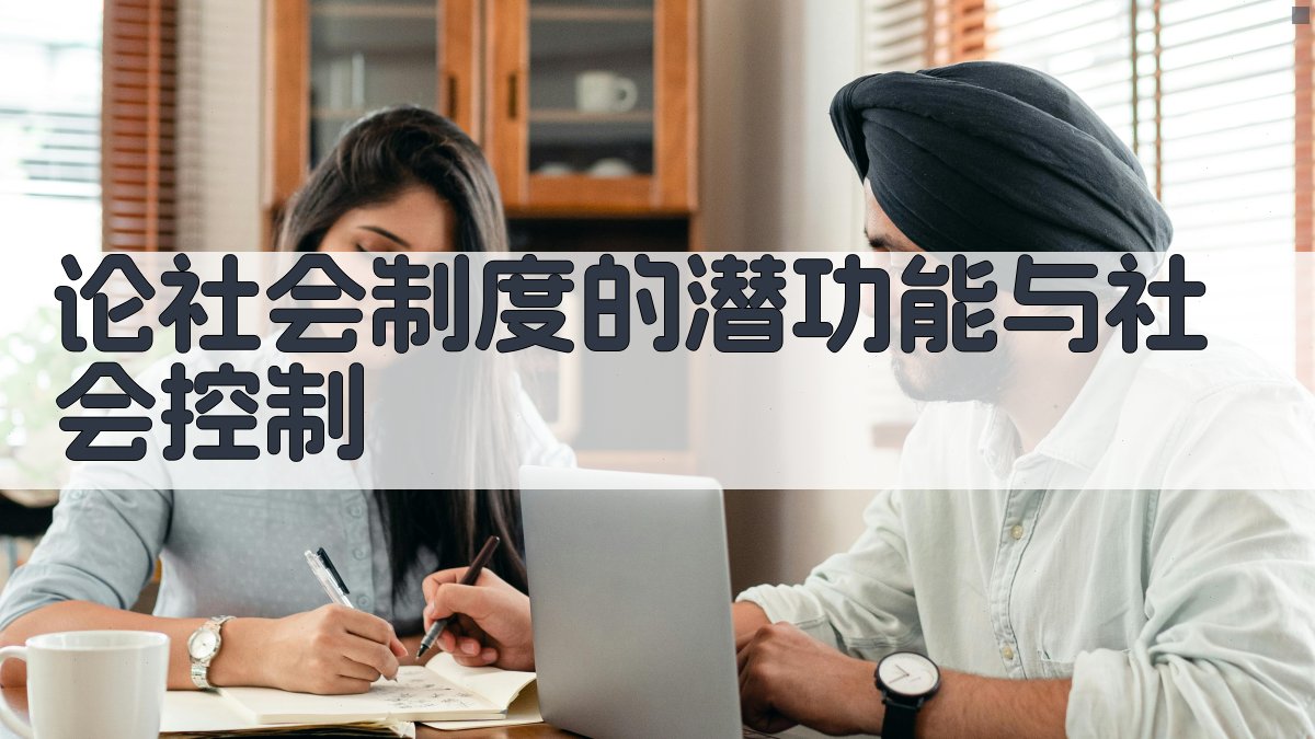 社会制度潜功能分析