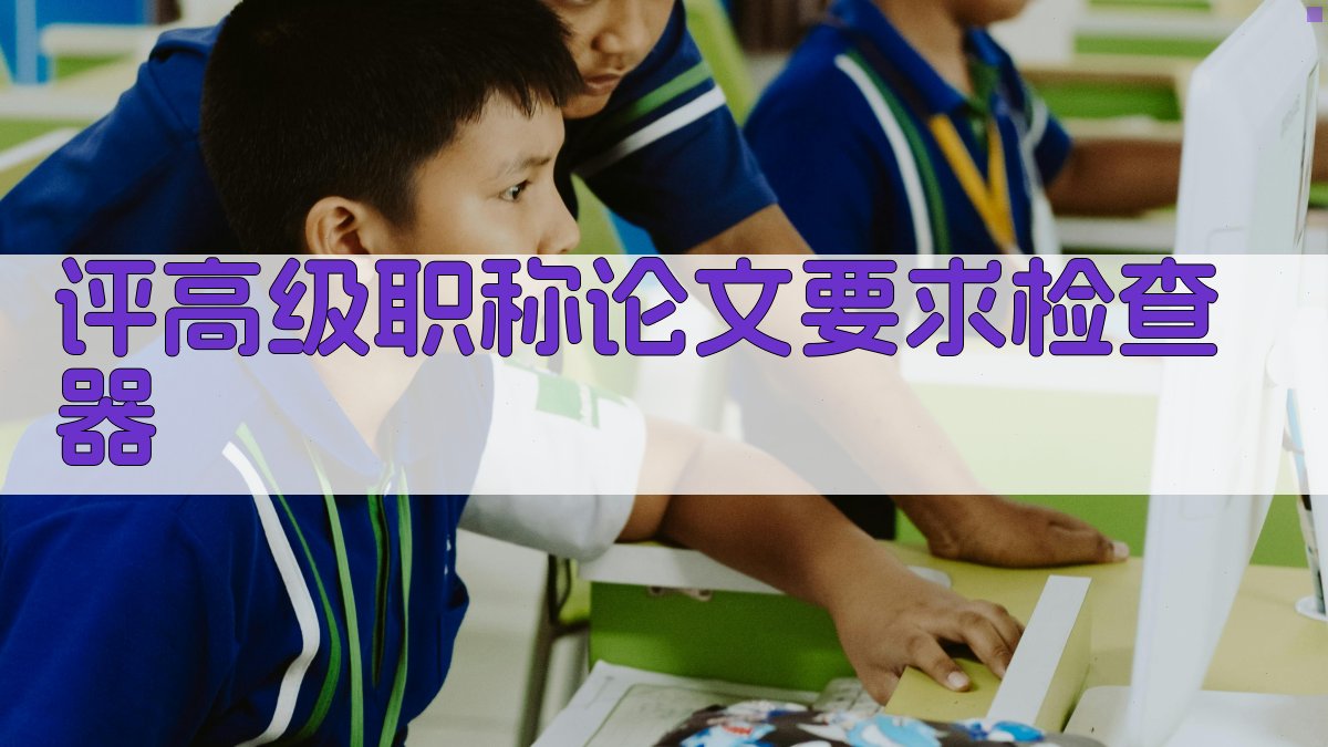 评高级职称论文要求检查器