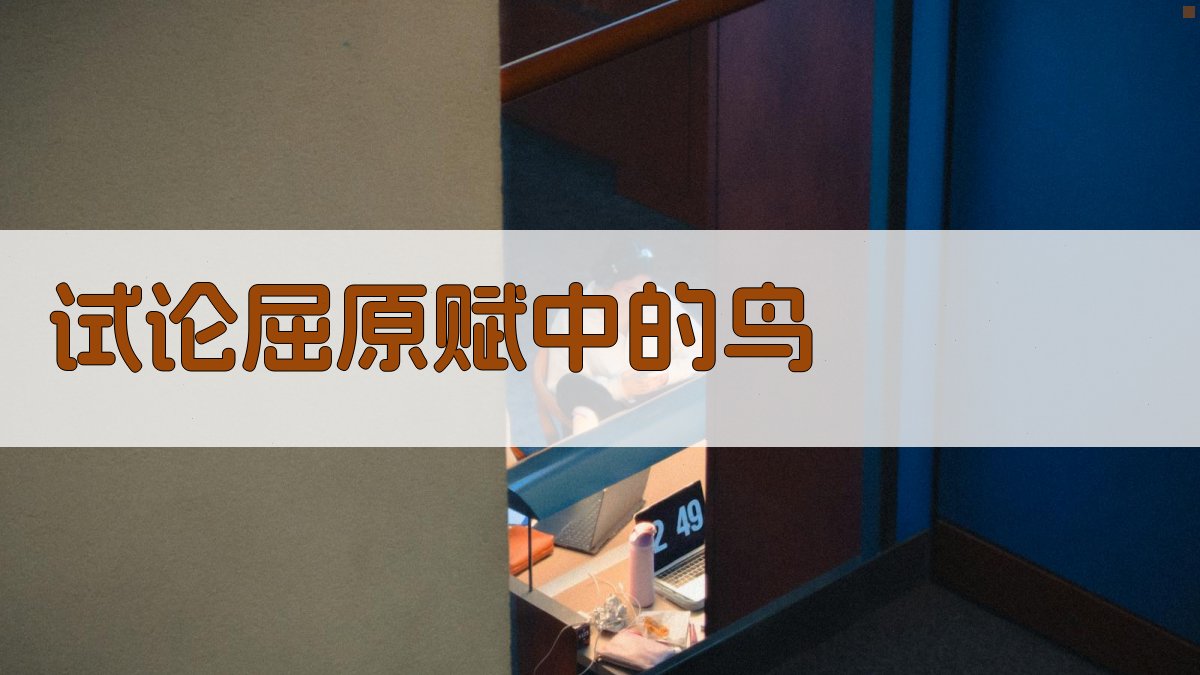 AI智能分析屈原赋中的鸟象征意义