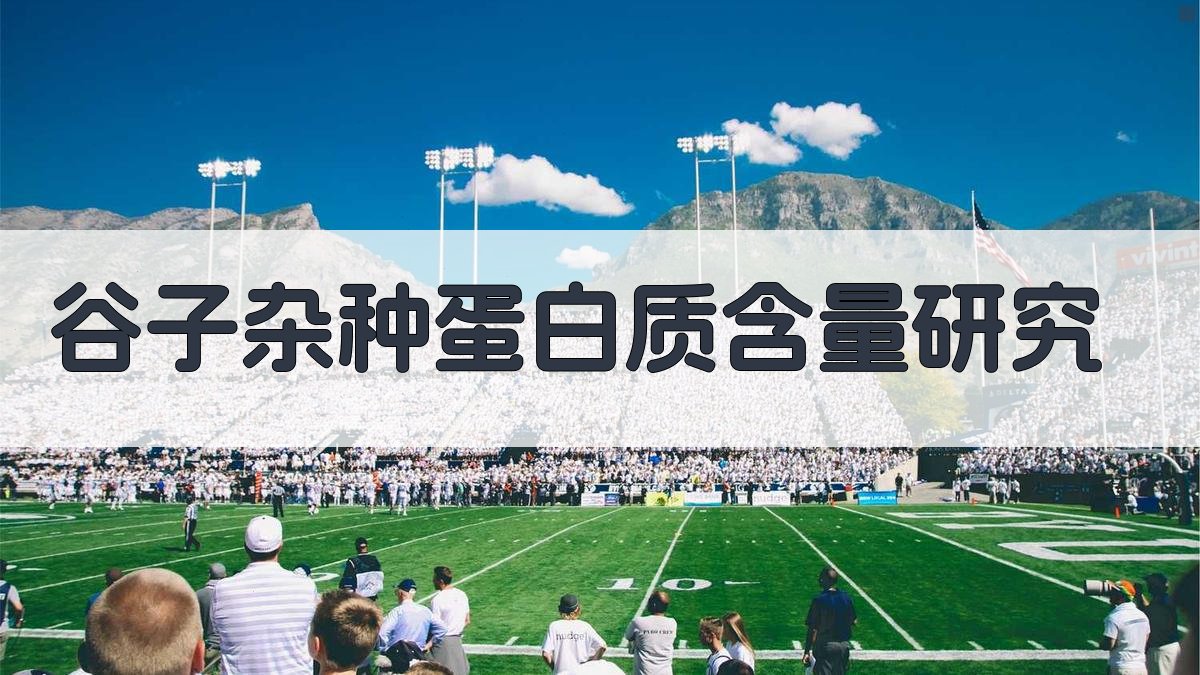 AI谷子杂种蛋白质含量研究