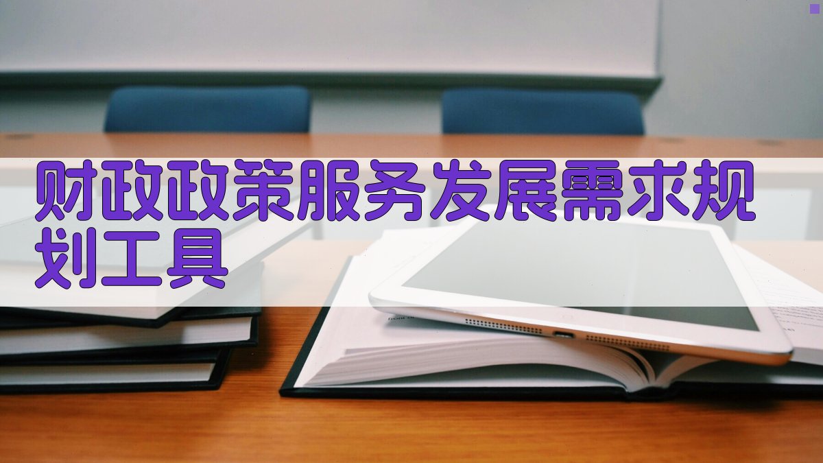 财政政策服务发展需求规划工具