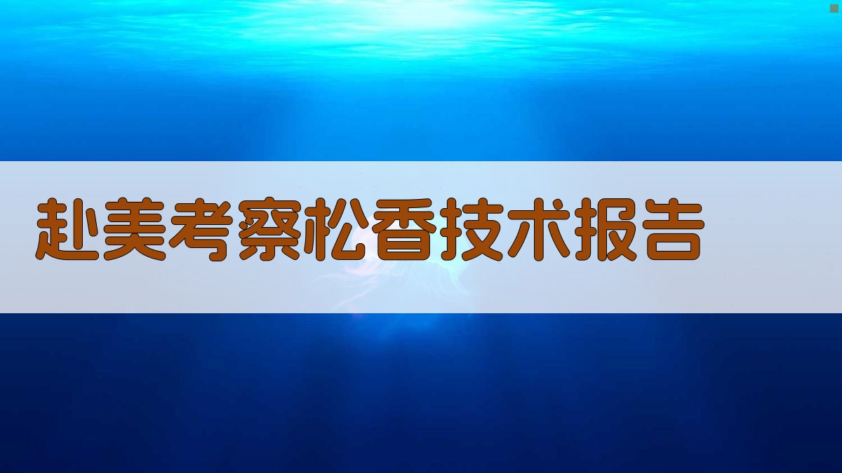 AI一键生成赴美考察松香技术报告
