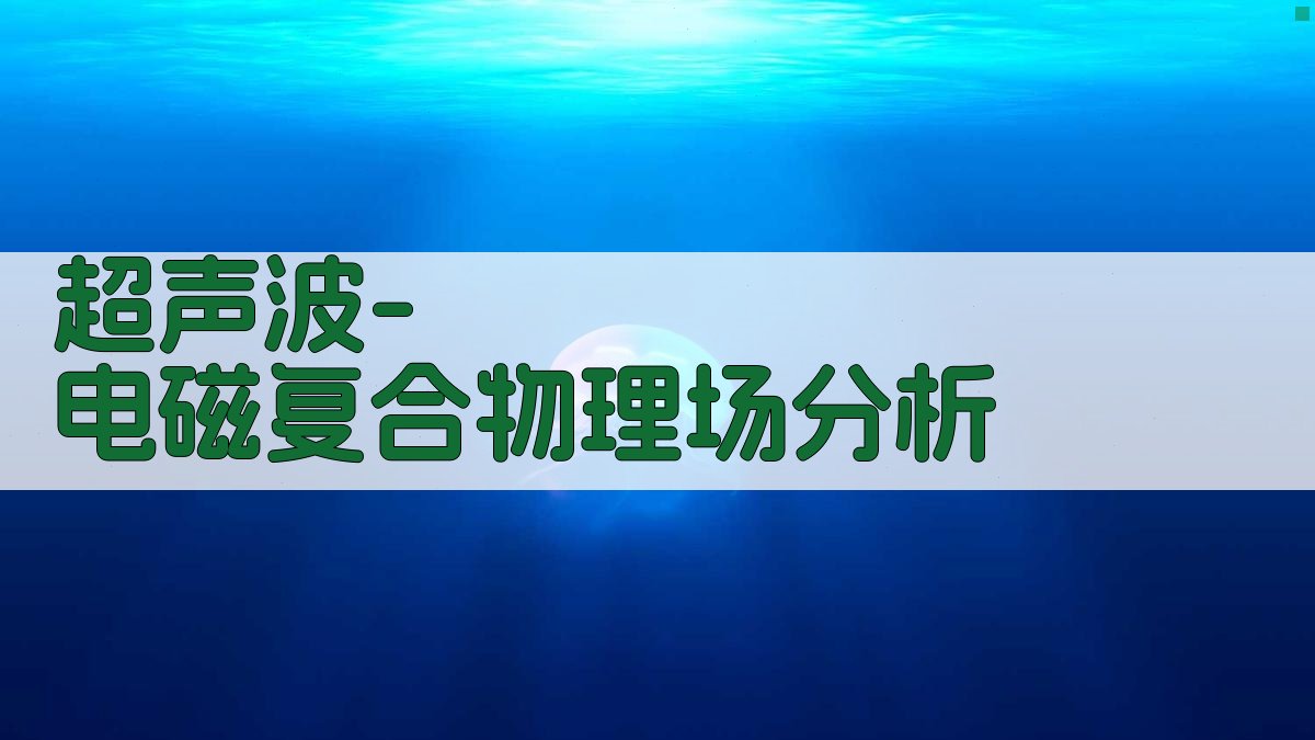 超声波-电磁复合物理场分析