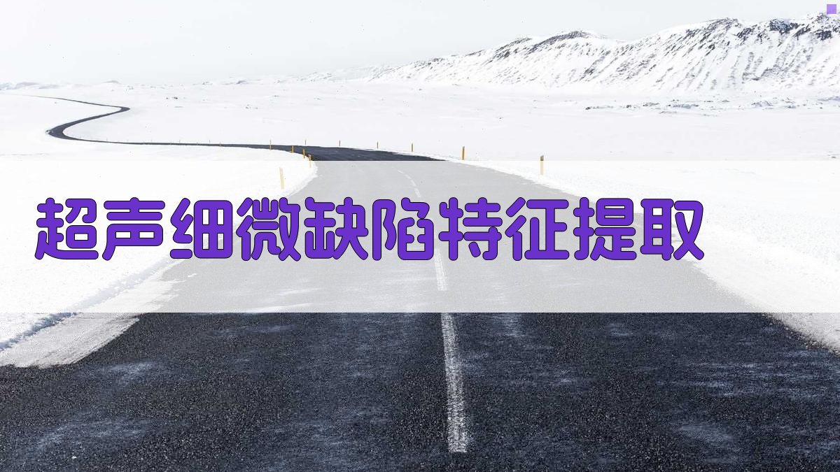 AI超声细微缺陷特征提取