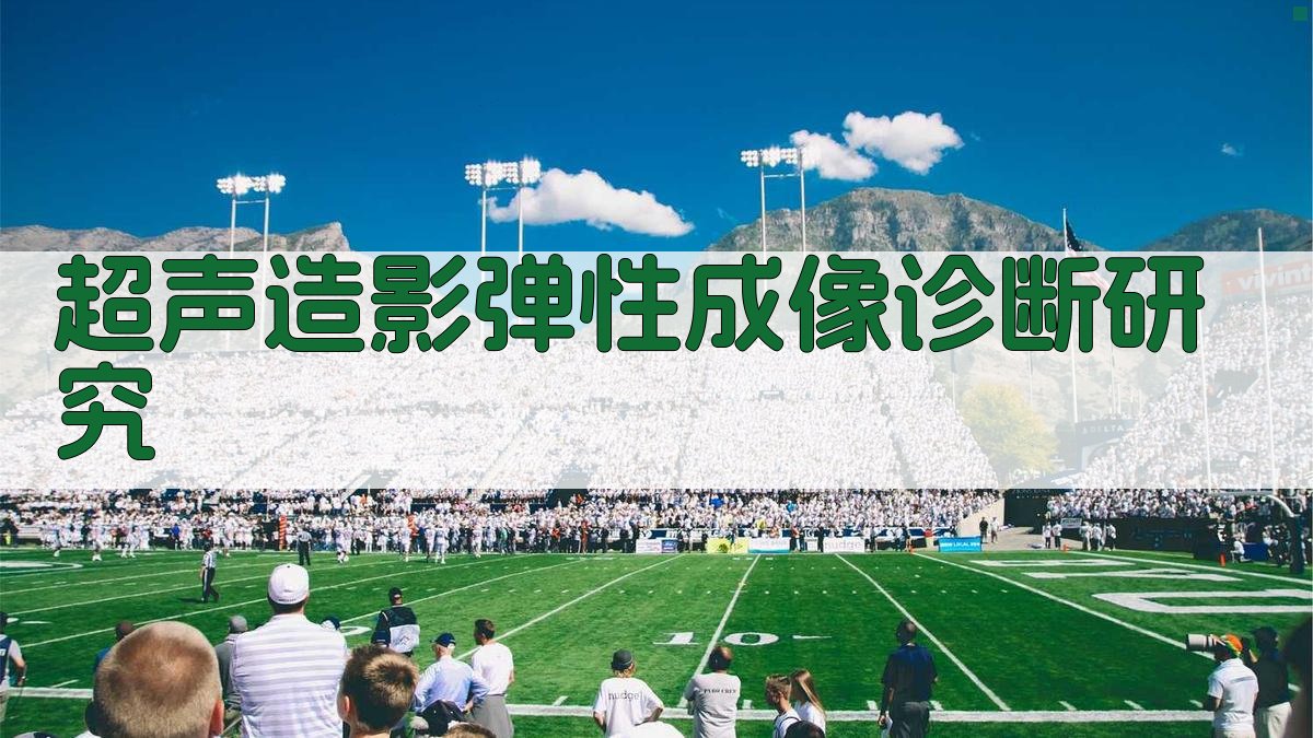 超声造影与弹性成像技术诊断研究