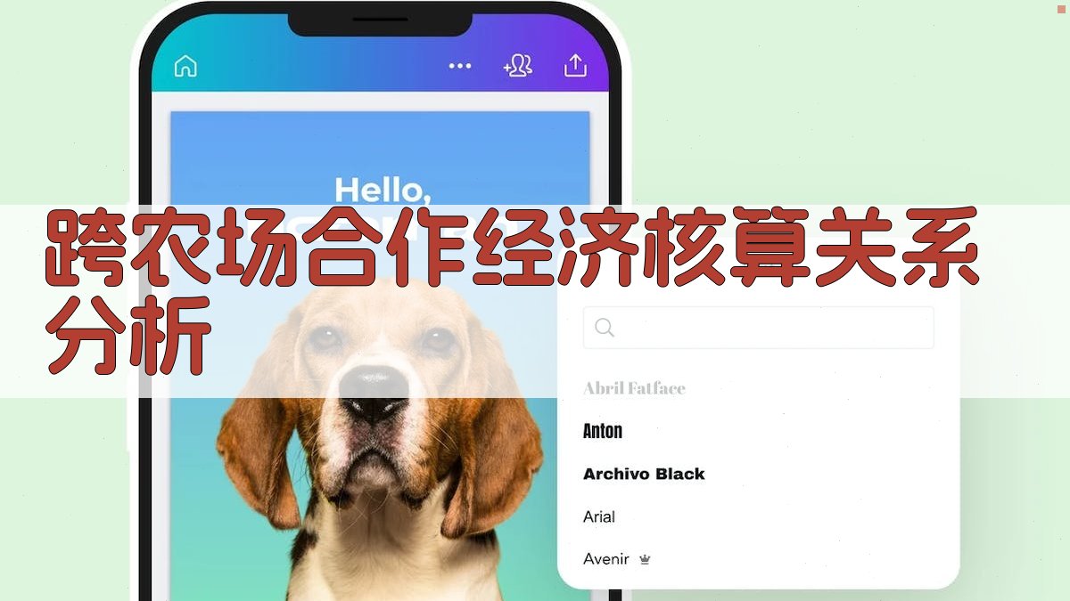 跨农场合作经济核算关系分析