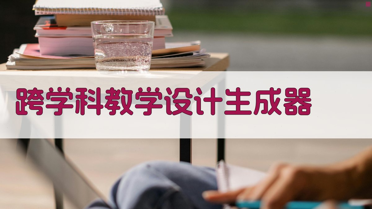 AI跨学科教学设计生成器